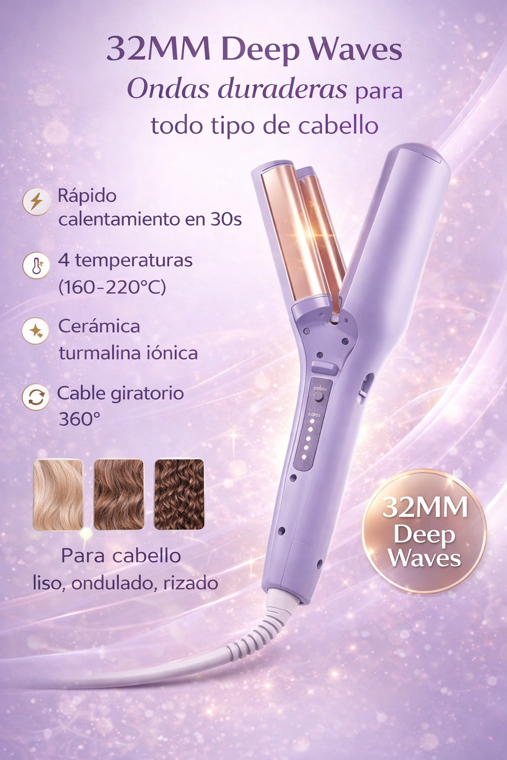 Rizador de pelo de 32MM